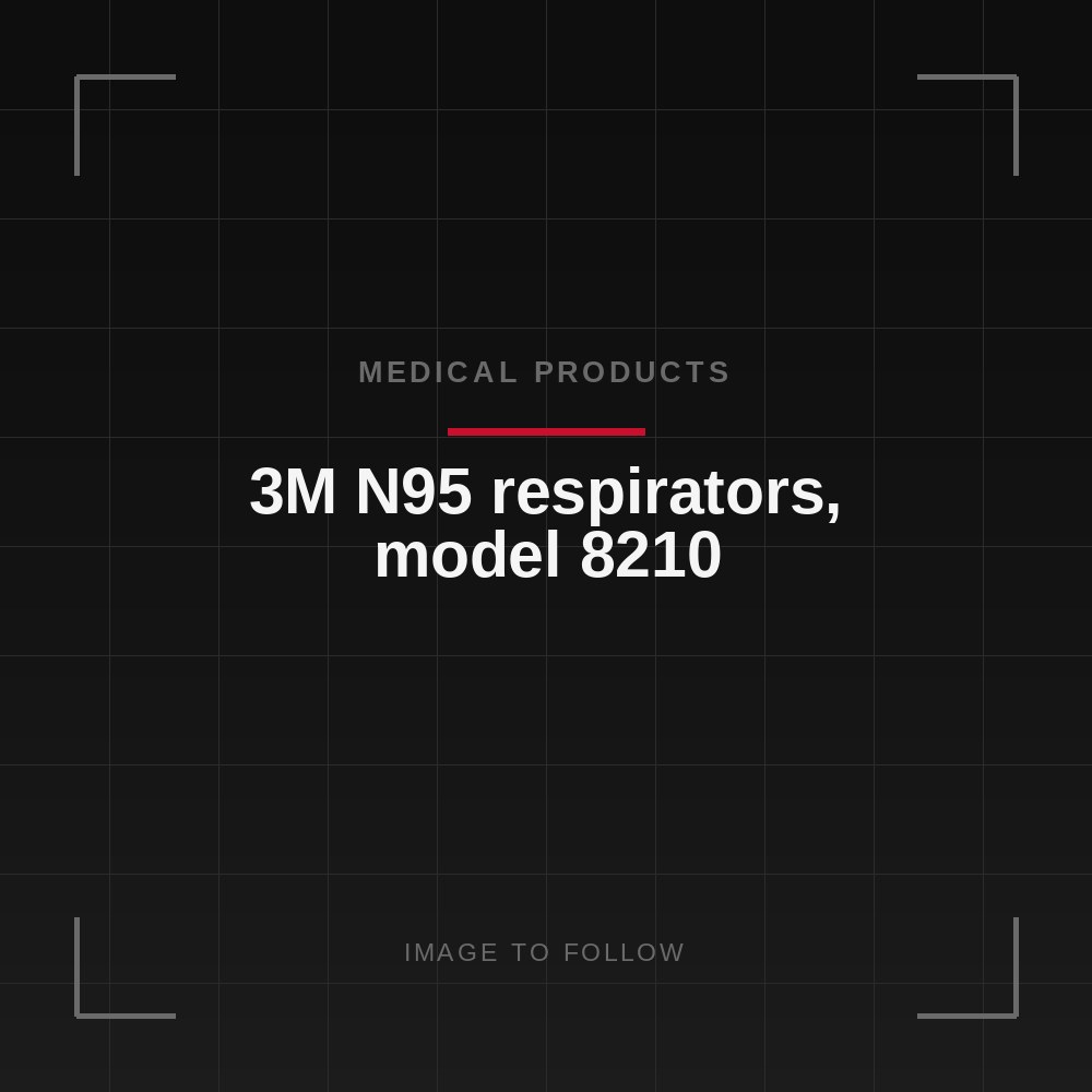 3M N95 respirators, model 8210