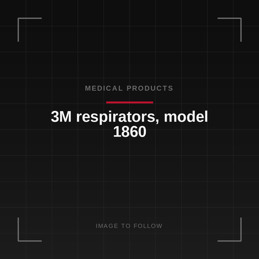3M respirators, model 1860