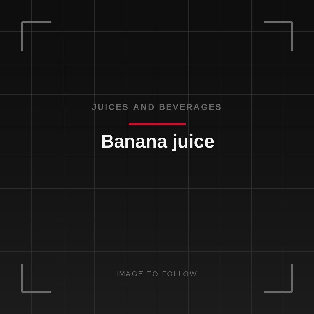 Banana juice