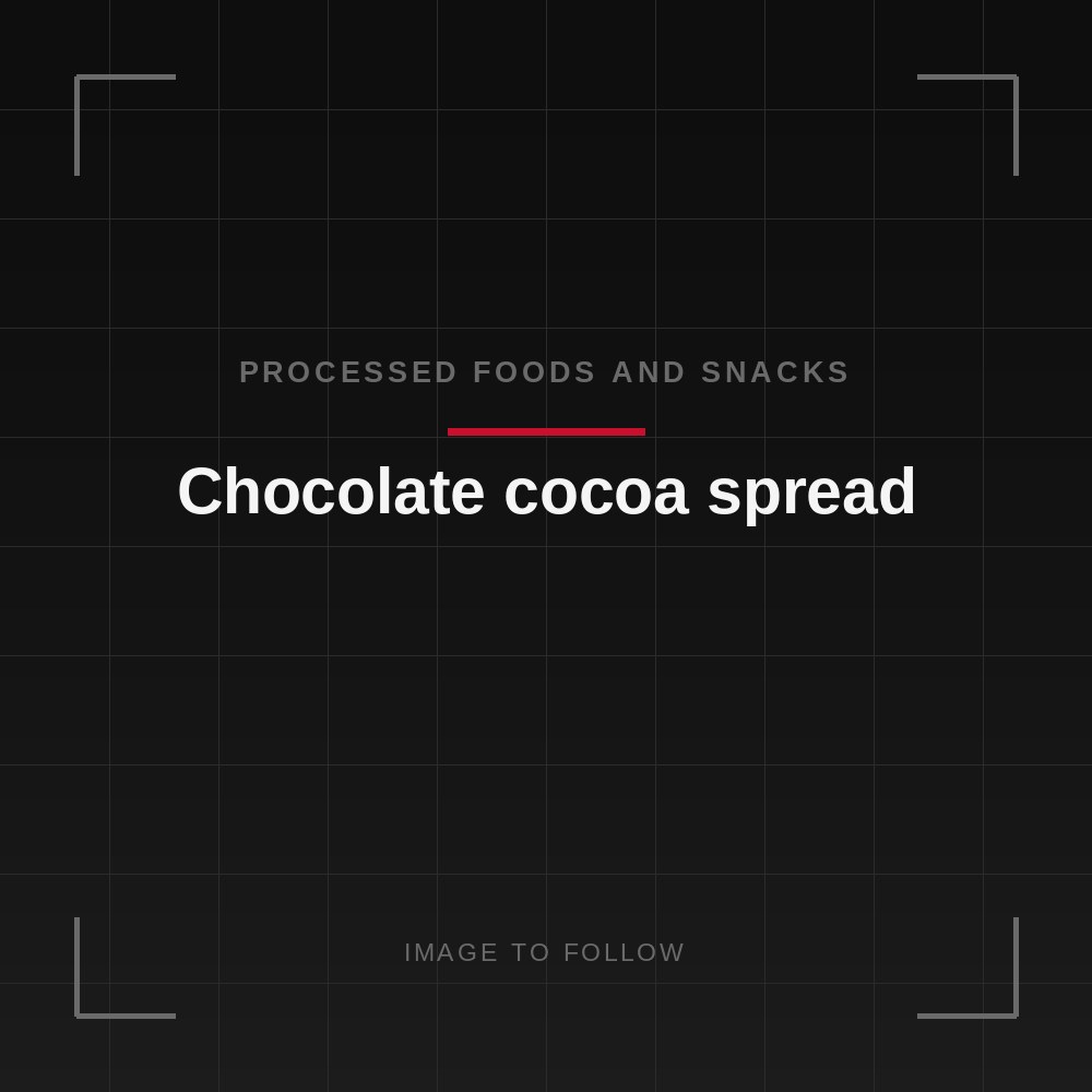 Chocolate cocoa spread