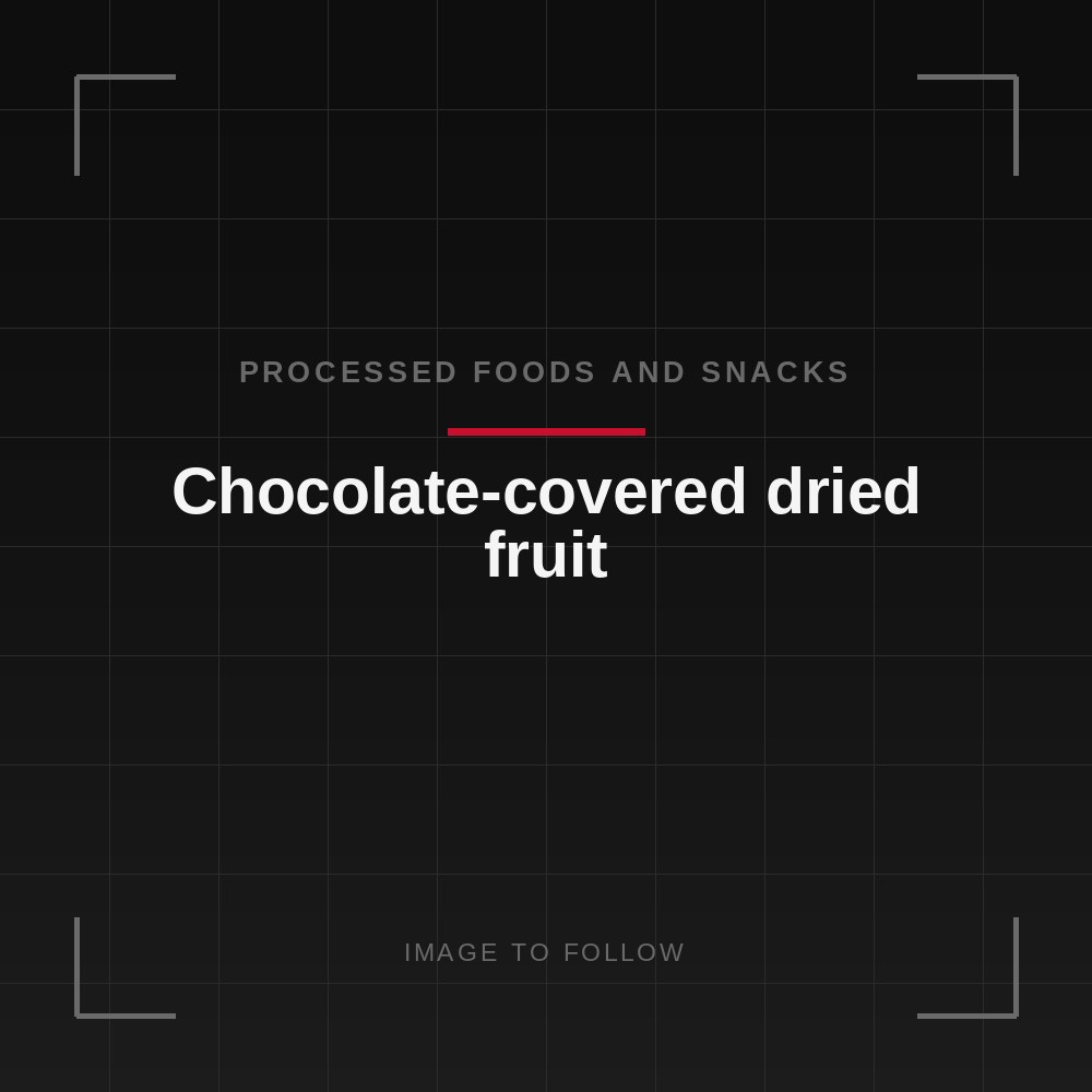 Chocolate-covered dried fruit