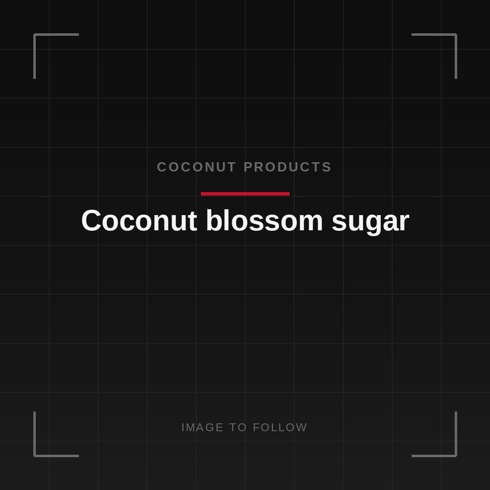Coconut blossom sugar