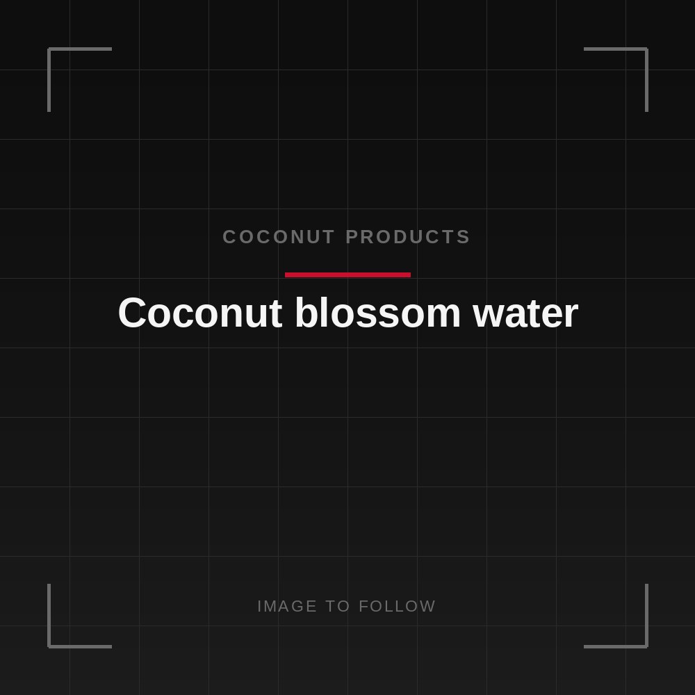 Coconut blossom water