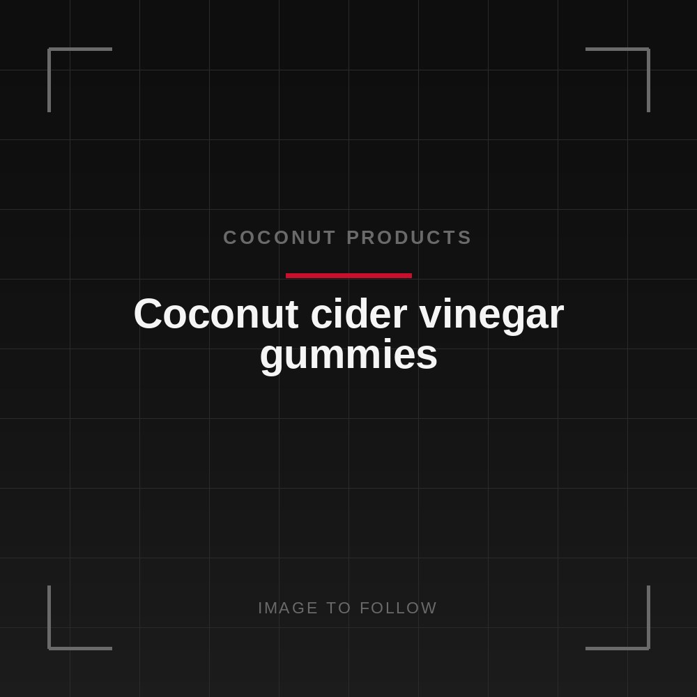 Coconut cider vinegar gummies