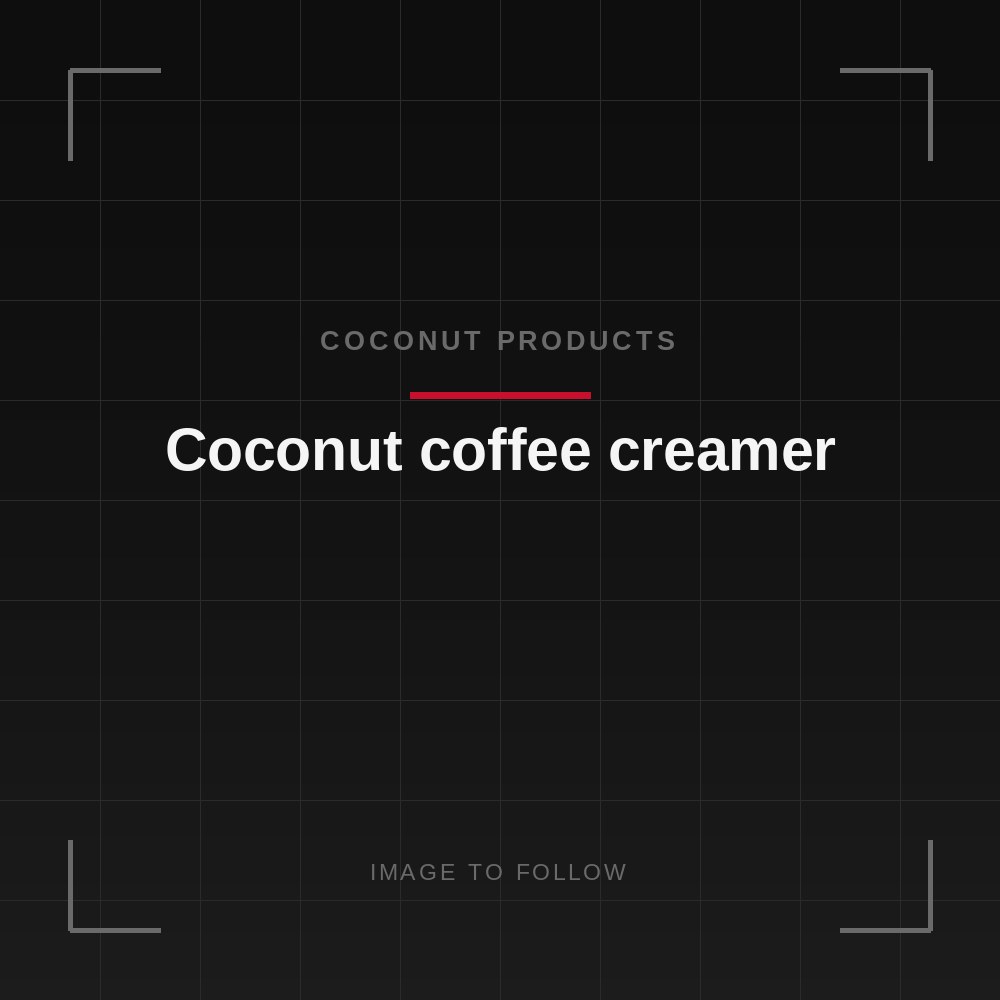Coconut coffee creamer
