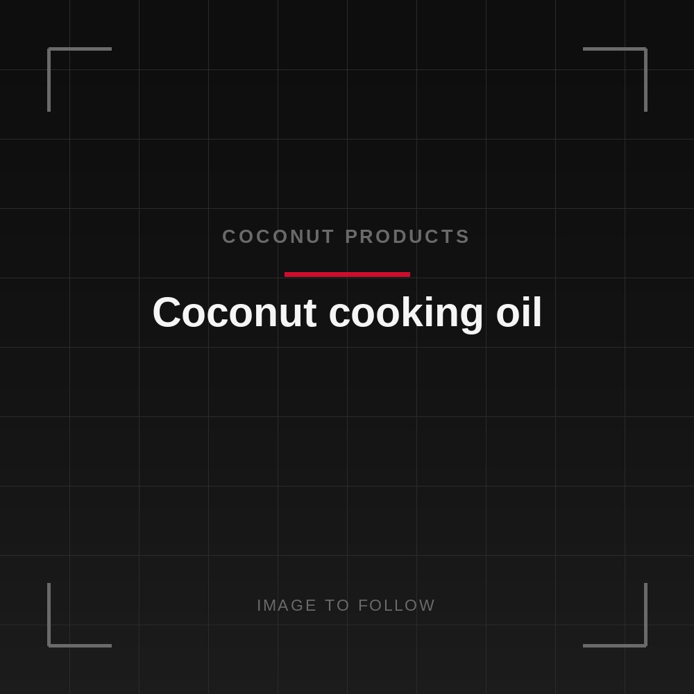 Coconut cooking oil