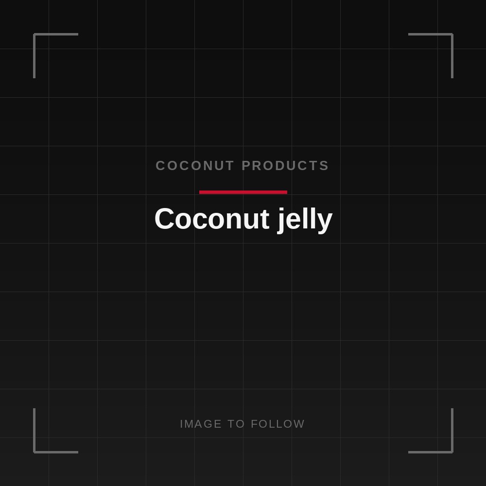 Coconut jelly