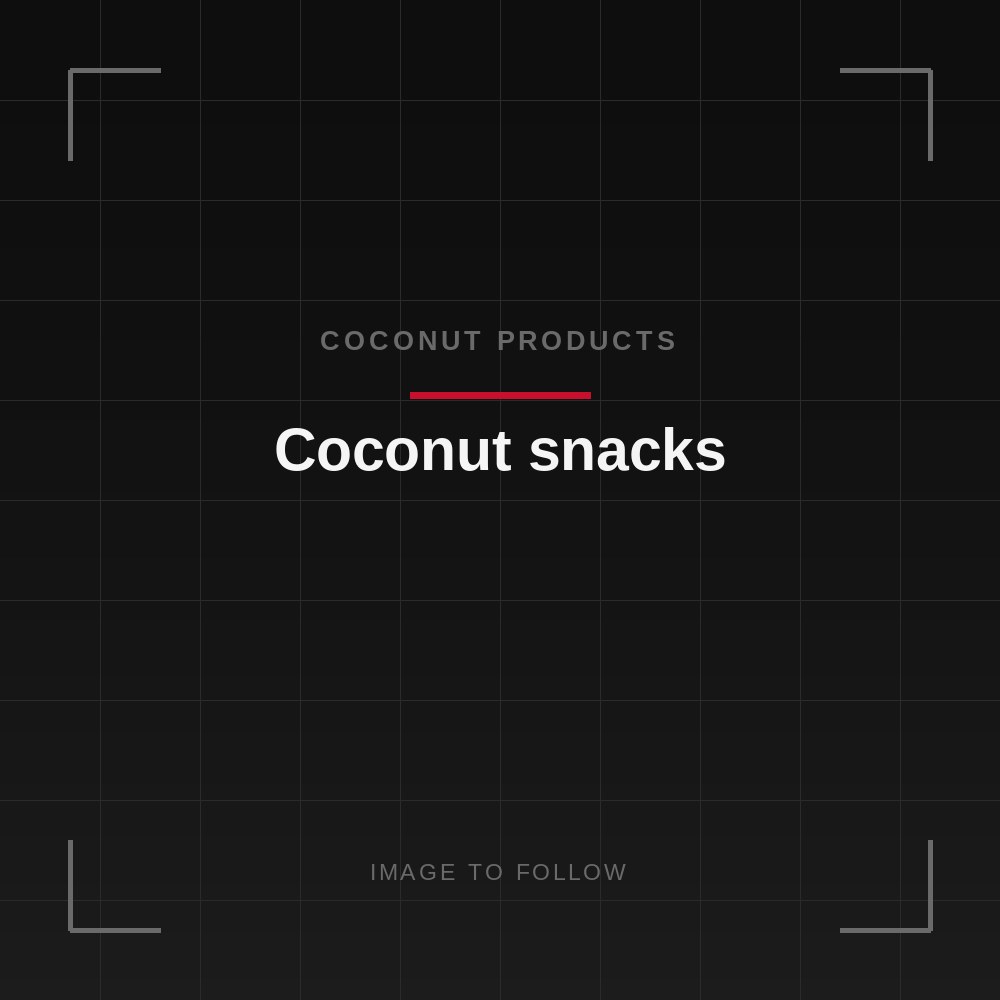 Coconut snacks