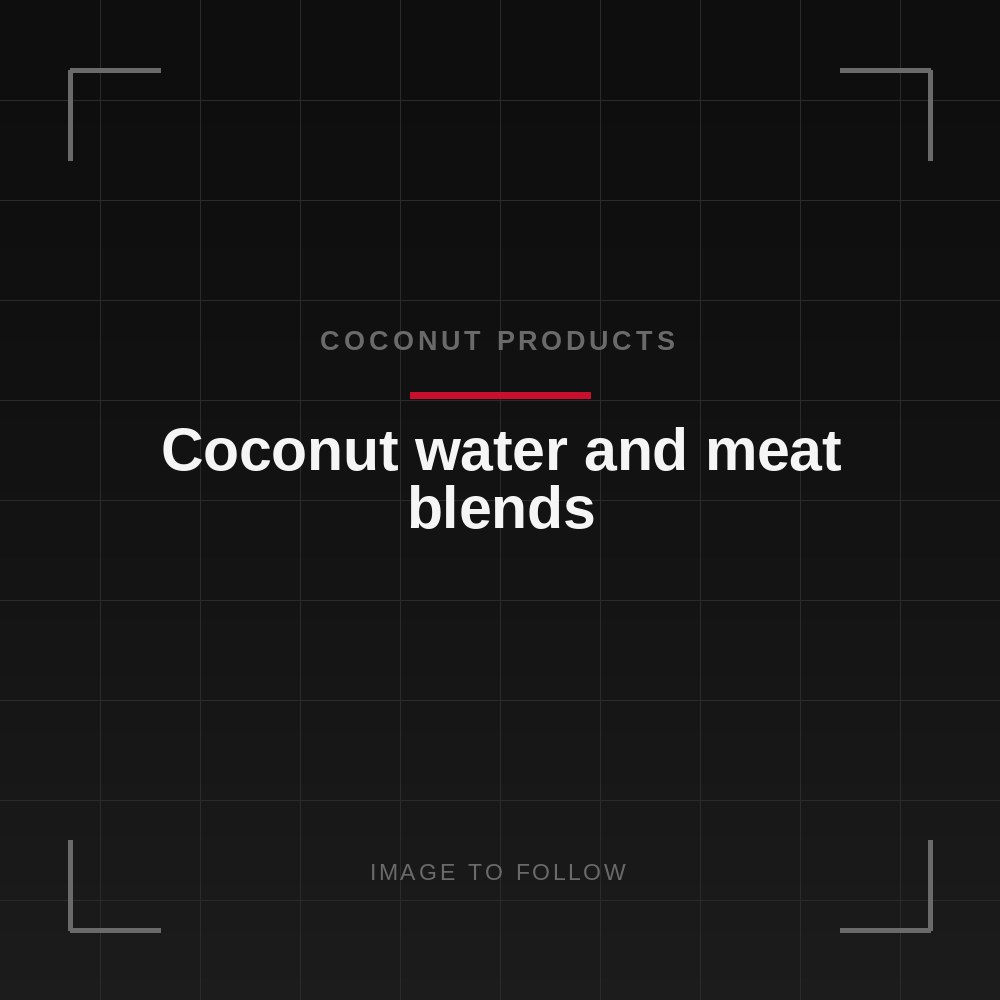 Coconut water and meat blends