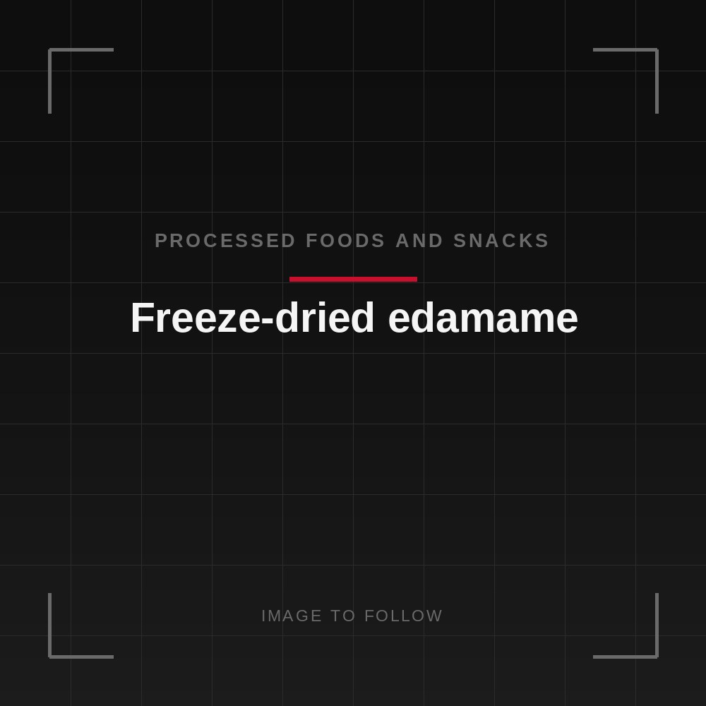 Freeze-dried edamame