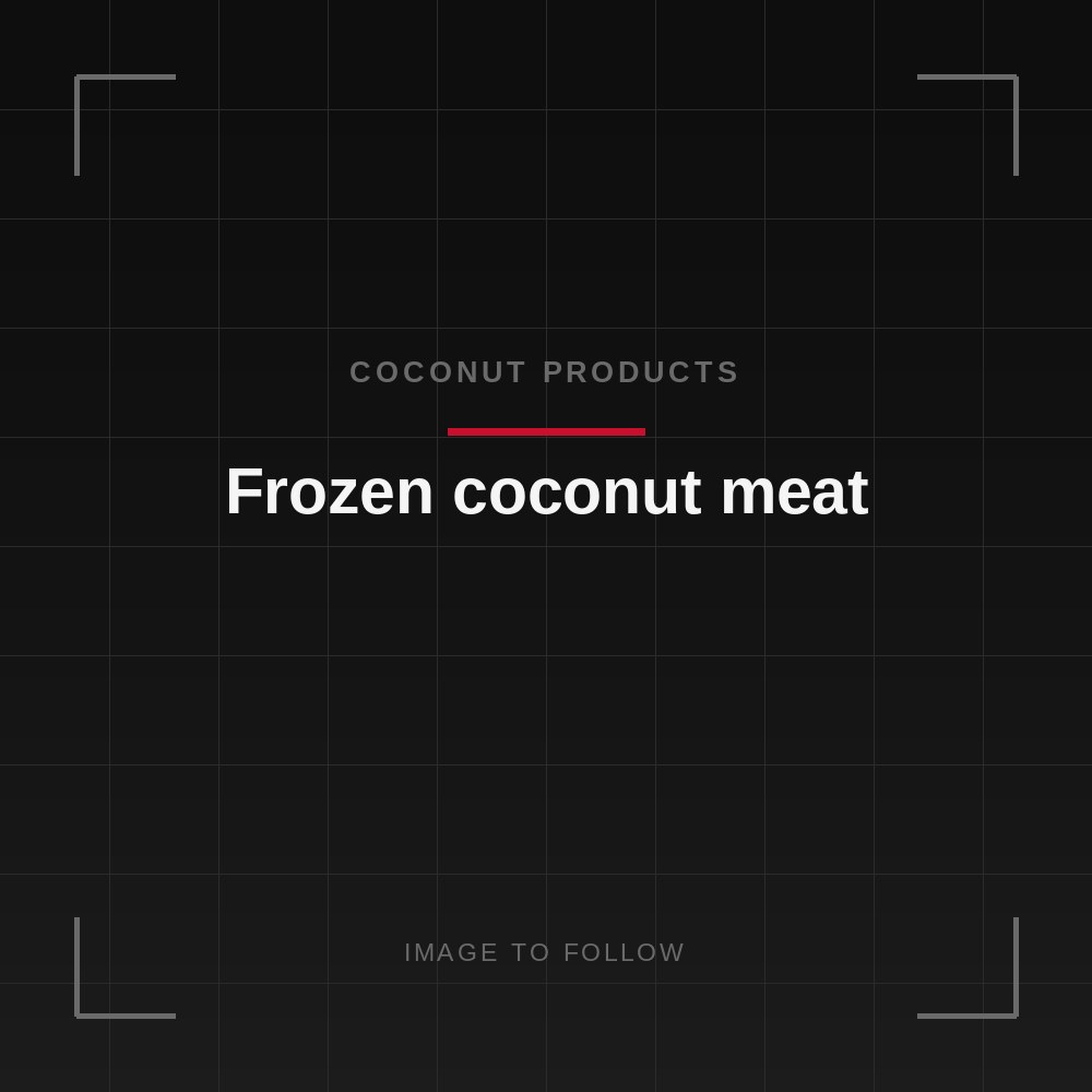 Frozen coconut meat