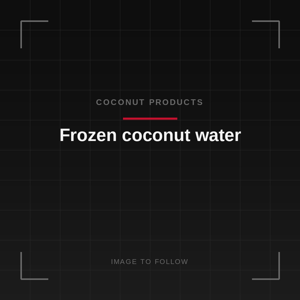 Frozen coconut water