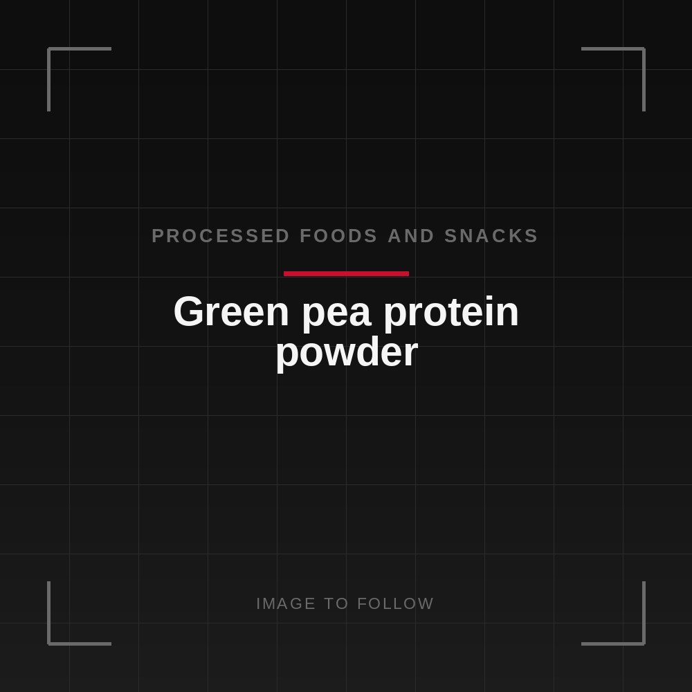 Green pea protein powder