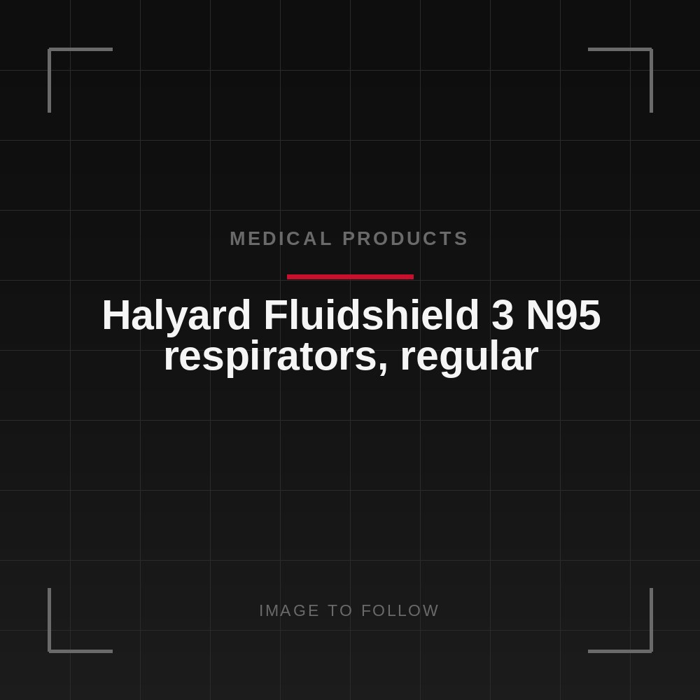 Halyard Fluidshield 3 N95 respirators, regular