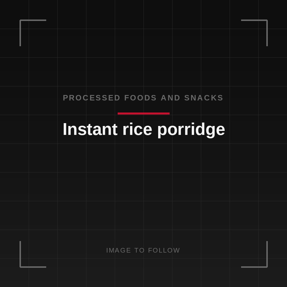 Instant rice porridge