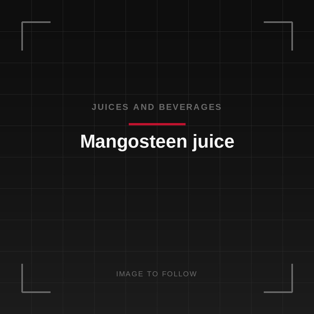 Mangosteen juice