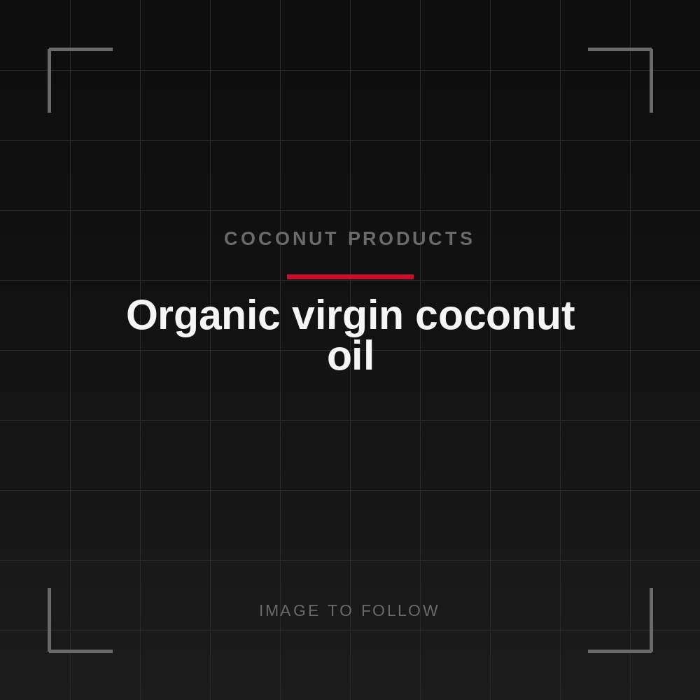 Organic virgin coconut oil