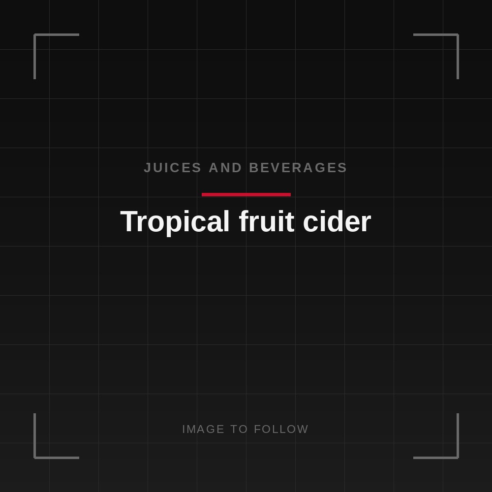 Tropical fruit cider