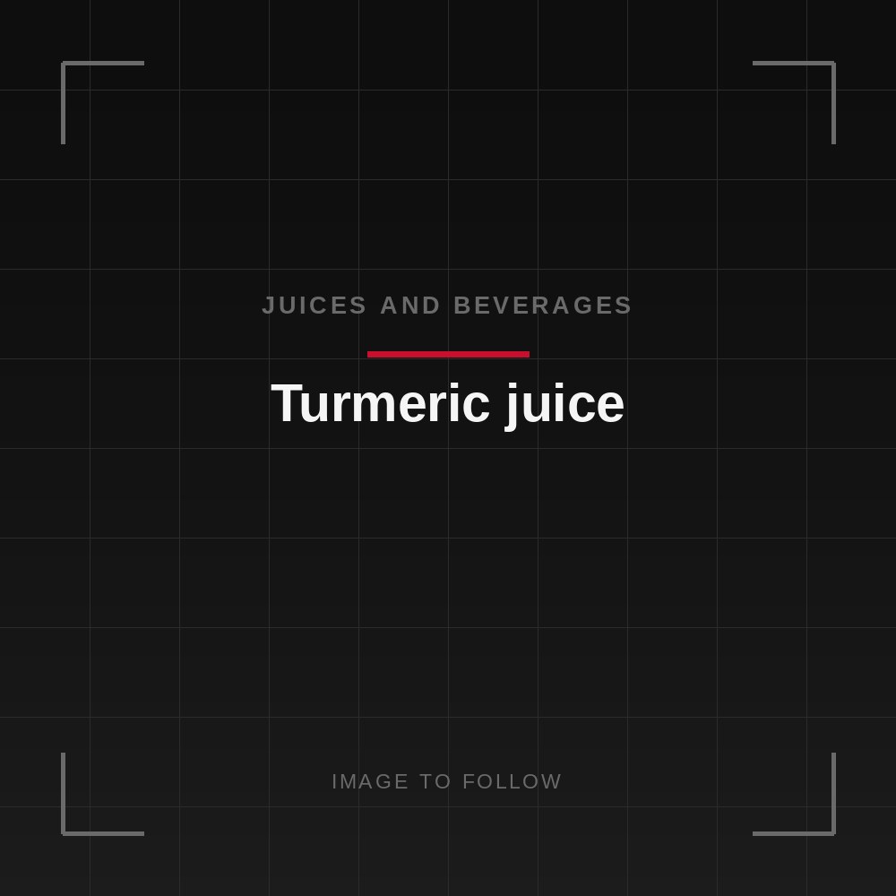 Turmeric juice