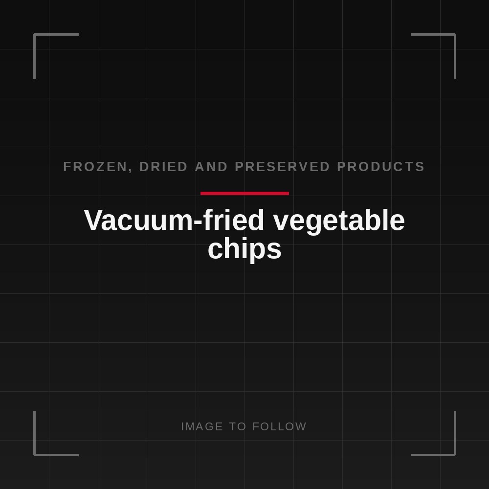 Vacuum-fried vegetable chips